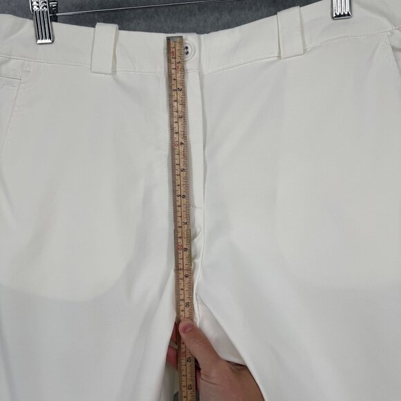 Nike Womens Dri-Fit Golf Tour Shorts Size 8 White Performance Stretch 10" Inseam - Picture 10 of 11